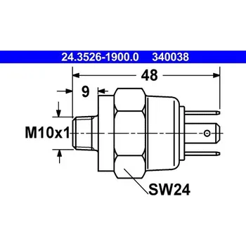 Autoelektrika Spínač brzdového světla ATE 24.3526-1900.0