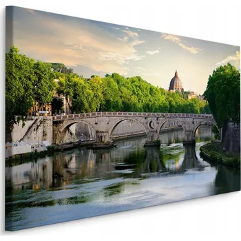 Obraz Obraz Řím most voda výhledy stromy obývací pokoj 30x20