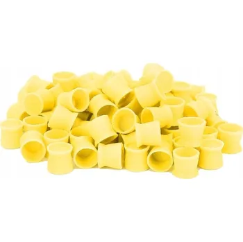 Tetovací barva 20KS SILIKONOVÉ KALÍŠKY NA TETOVACÍ BARVU ŽLUTÉ