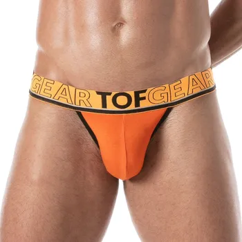 Pánské erotické prádlo Jocksy TOF Paris Champion Jockstrap oranžové L, pánské bavlněné jocksy