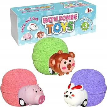 Koupelové bomby s hračkou x 3 ks koupelové bomby HRAČKY 3 x 110g