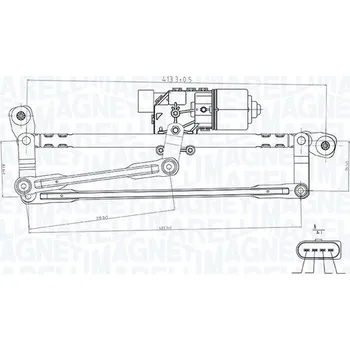 Autosklo Systém čištění skel MAGNETI MARELLI 064351737010