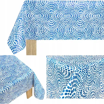 ubrus Pevná voskovaná utěrka na flísu, ubrus odolný proti skvrnám na zahradní stůl 140x160 cm