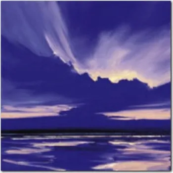 Obraz Modrá noc 1 plakát obraz 50x50 cm