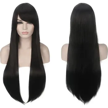 Paruka APT PARUKA 80cm ČERNÁ COSPLAY