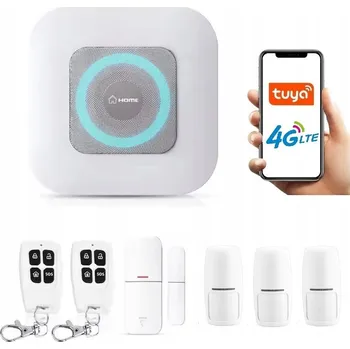 Sada domovního alarmu BEZDRÁTOVÝ ALARM SIRÉNA GSM TUYA SMART V POLŠTINĚ NA SIM KARTU 3xPIR