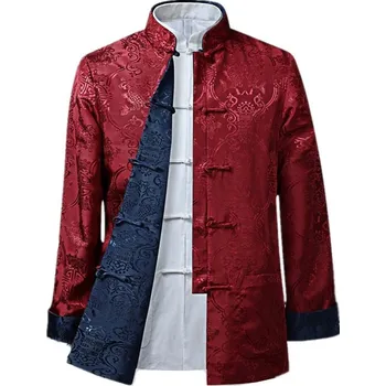 Pánské sako styl Chinese Dragon Velikost: 3XL, Barva (Varianta): Modrá 3