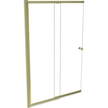 Vanová zástěna Besco Vanová zástěna s posuvným dílem EASY SLIDE GOLD 100150 (100x150 cm | Transparent)