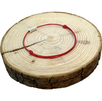 Náramek WUX Kabbalah pět stříbrných kroužků Ag 925 VELIKOST NÁRAMKU: Dětská.....14cm, BARVA PROVÁZKU: Žlutá neonová, PRŮMĚR PROVÁZKU: Ø 1mm