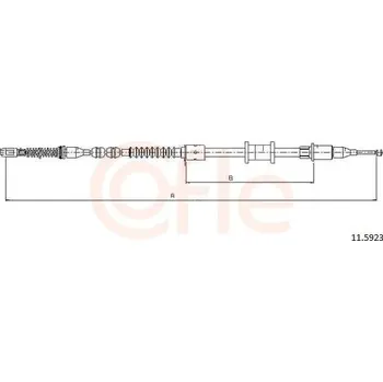 Lanko parkovací brzdy Tažné lanko, parkovací brzda COFLE 11.5923