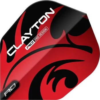 Příslušenství pro šipky Red Dragon Letky Jonny Clayton - No.6 - Red & Black RF8172