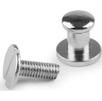 Nýt Sedlářský nýt šroubovací Ø6 mm Varianta: 5 (11 mm) nikl, Balení: 10 pár