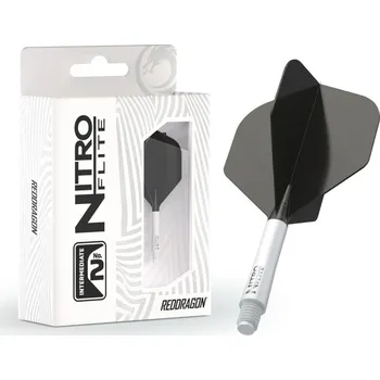 Příslušenství pro šipky Red Dragon Letky Nitro Flite - No2 - white & black - midi