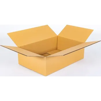 Obalový materiál Kartonová krabice klopová 600x400x200 mm 5VVL EB 610g/m2 hnědá - paleta 480 ks
