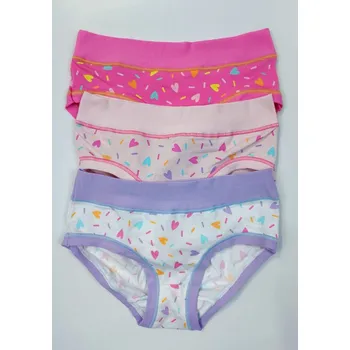 Dívčí spodní prádlo Dívčí kalhotky Cotonella AB298 1H100 3pack Barva: Vícebarevná, Velikost: 10