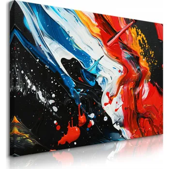 Obraz VELKÝ OBRAZ DO OBÝVÁKU ABSTRAKCE MODERNÍ VZOR BARVA 40x30