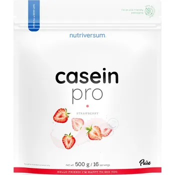 Protein Nutriversum Casein Pro, 500 g Příchuť: Jahoda