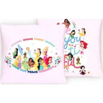 Povlak na dekorativní polštářek Roztomilý velurový Povlak na polštář 40x40 Disney Princezny