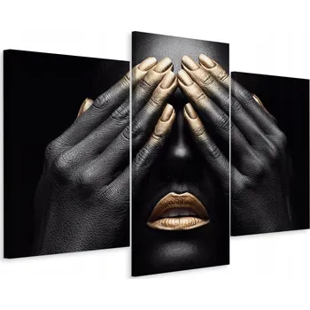 Obraz Obraz Triptych ABSTRAKTNÍ Make-up Portrét 60x40
