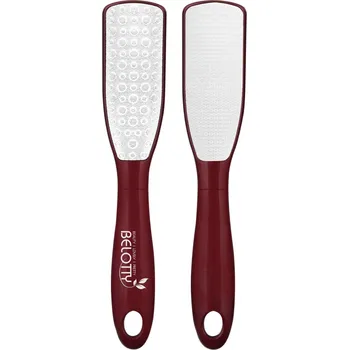 Belotty pilník na nohy kovový oboustranný 25cm vínový