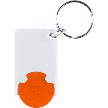 Trolex přívěšek na klíče se žetonem - oranžová / bílá - AP741590-03