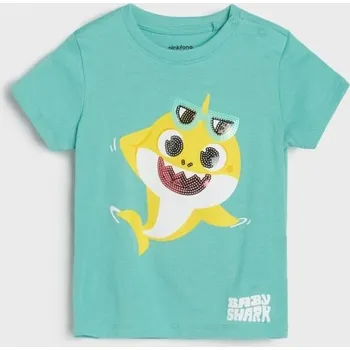 Chlapecké tričko Sinsay - Tričko Baby Shark - korálová - 445DJ-32X - 445DJ-32X-74