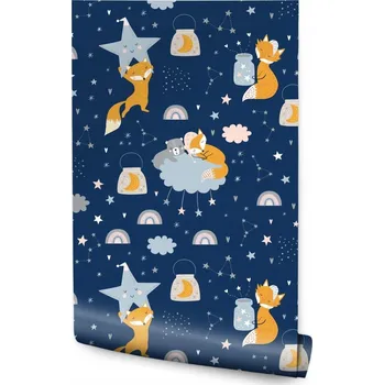 Fototapeta Tapeta vesmír zvířata do dětského pokoje