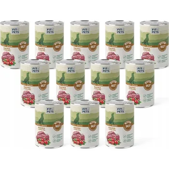 Krmivo pro psa Fit4Pets krmivo mokrá kachna 400 g