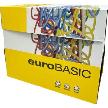 Kancelářský papír Kancelářský papír EuroBASIC copy A4 80g/m2 Kusy: 5 x 500 listů