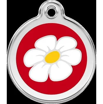 psí známka Známka Red Dingo Sedmikráska červená velikost známky S - 20 mm