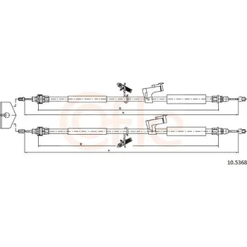 Autodíl Tažné lanko, parkovací brzda COFLE 92.10.5368