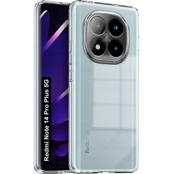 Pouzdro na mobilní telefon POUZDRO ULTRATENKÁ SILIKONOVÁ GUMA PRO XIAOMI REDMI NOTE 14 PRO PLUS + SKLO