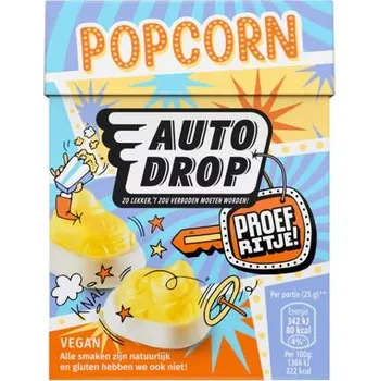 Bonbon Autodrop žvýkací bonbonky ve tvaru autíček s příchutí popcornu 220 g