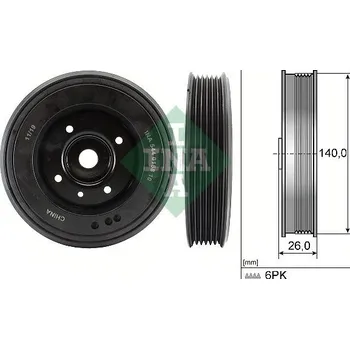 Řemenice, klikový hřídel Schaeffler INA 544 0158 10