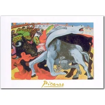 Obraz Býčí zápasy plakát obraz 70x50cm