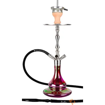 Čistič dýmky Vodní dýmka Aladin MVP 500 nerez 57 cm Full Shiny Red