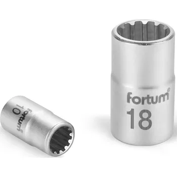 Gola hlavice Hlavice nástrčná Multilock 1/4", 4mm, L 25mm FORTUM