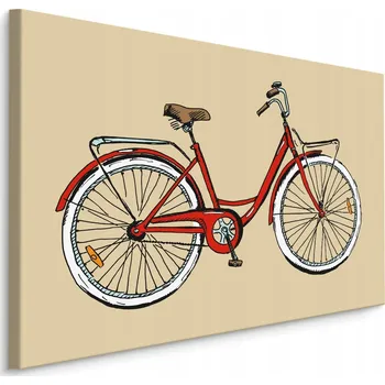 Obraz Nástěnný obraz Červené KOLO Vintage styl 30x20