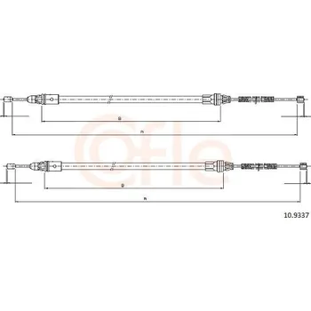 Autodíl Tažné lanko, parkovací brzda COFLE 10.9337