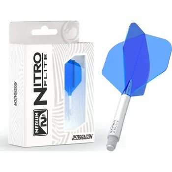 Příslušenství pro šipky Red Dragon Letky Nitro Flite - No2 - white & blue - medium