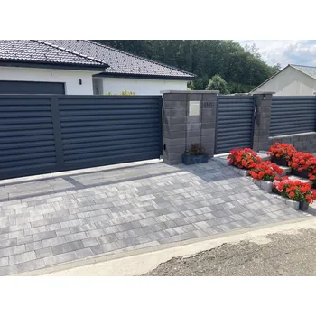 Bartek vrata Brána samonosná 4000 mm x 1000 mm Ral 7016 antracit