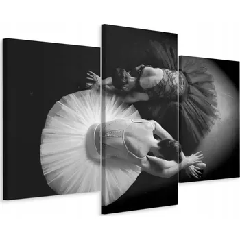 Obraz Obraz Triptych TANEČNICE Baletky 3D Efekt 150x100 cm