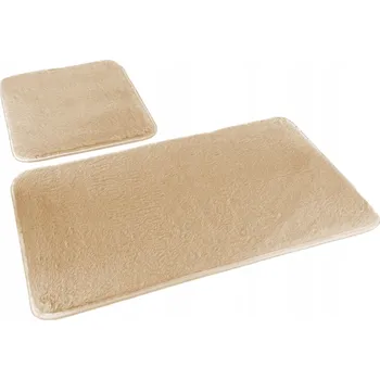 Obraz KOUPELNOVÁ PŘEDLOŽKA Lombok 2dílná Euromat Protiskluzová Měkká béžová
