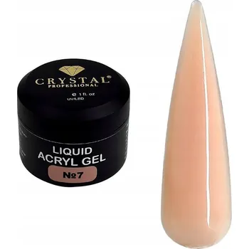 Lak na nehty Liquid Acryl Gel #7 50 ml CRYSTAL PROFESSIONAL Gel pro posílení nehtů
