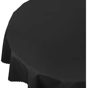 ubrus Obrus Plamoodpudivý Voděodolný Zahradní Černý Kulatý prům. 140 cm