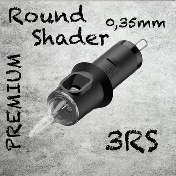Tetovací jehla 3RS PREMIUM CARTRIDGE 0,35MM ROUND SHADER 1KS N3