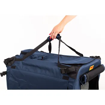 přepravka pro zvíře Potah na transportní box COOL PET Plus tmavá modrá barva Velikost přepravního boxu M 60*42*42cm