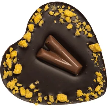 Čokoláda JANKOVO velké valentýnské srdíčko s iniciálou Druh čokolády: Tmavá