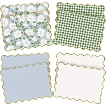 prostírání Unique Botanicl - Prostírání papírové na zahradní párty 8 ks