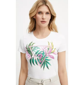 Dámské tričko Tričko Guess dámské, bílá barva, W5GI07 J1314 W5GI07.J1314 00X, vel. S